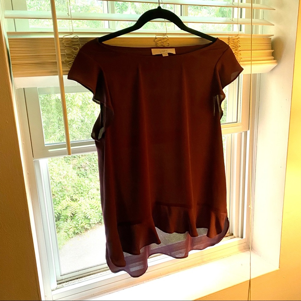 Plum LOFT blouse